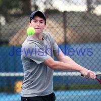 Maccabi Tennis pennent . 26-5-12. Luke Goldberg. Photo: Peter Haskin