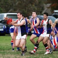 AJAX v Oakleigh. 26-5-12.  Jason Tendler snaps for goal. Photo: Peter Haskin