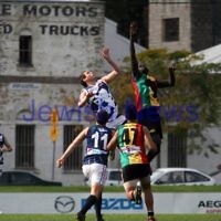 10-6-12. Solidarity Cup. Africa v Israel. Arden Street, Melbourne. Photo: Peter Haskin