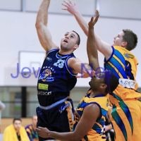 1-7-12. Maccabi Warriors basketball v Mornington. Dean Rzechta. Photo: Peter Haskin