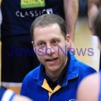 1-7-12. Maccabi Warriors basketball v Mornington. Photo: Peter Haskin. Coach Andrew Solewicz addresses his players.