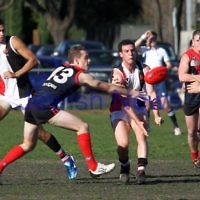 21-7-212. AJAX v Old Brighton at Brighton Beach Oval. Warren Steinberg. Photo: Peter Haskin
