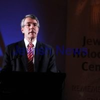 26-7-12. Mark Dreyfus speaking at the Jewish Holocaust Museum and Research Centre where the  $500,000 government grant for Auschwitz rememberence was announced. Photo: Peter Haskin