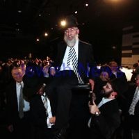 30-7-12. Melbourne Siyum at Docklands. More than 1000 people attended the Melbourne Siyum which happens every 7 1/2 yrs after the completion of studying the Talmud. Photo: Peter Haskin