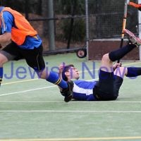 26-8-12. Maccabi Hockey Club senior men defeated Old Carey 6-4 at Albert Park. Photo: Peter Haskin