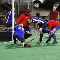 10-9-12. Maccabi veterens hockey defeat Hawthorn in the grand final 2-1. Photo: Peter Haskin