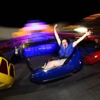 3-10-12. Chabad Youth. Succot at Luna Park, Melbourne. Photo: Peter Haskin