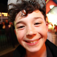 3-10-12. Chabad Youth. Succot at Luna Park, Melbourne. Sassone Brott. Photo: Peter Haskin