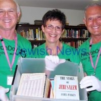 Mitzvah Day 2012. Book sorting at Caulfield Shul