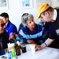 16-11-12. Access Inc. Pop up Cafe. A voctional training cafe to give people with disability a hands on work place training experience. Photo: Peter Haskin