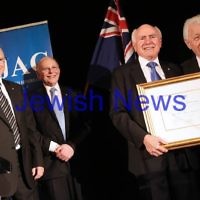 Former Australian Prime Minister John Howard received the inauguralAustralia/Israel & Jewish Affairs Council (AIJAC) Award recognising distinguished Leadership. Photo: Ingrid Shakenovsky Former Australian Prime Minister John Howard received the inauguralAustralia/Israel & Jewish Affairs Council (AIJAC) Award recognising distinguished Leadership. Photo: Ingrid Shakenovsky