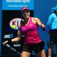 Australian Open Qualifiers 2013. January 10. Olga Savchuk (UKR) def Sharon Fichman (CAN) 6-4, 7-6. Photo: Peter Haskin