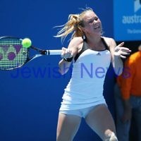 Australian Open Qualifiers 2013. January 10. Julia Glushko (ISR) def Mariana Duque-Marino (COL) [23] 6-2 4-6 7-5. Photo: Peter Haskin