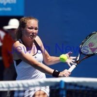 Australian Open Qualifiers 2013. January 10. Julia Glushko (ISR) def Mariana Duque-Marino (COL) [23] 6-2 4-6 7-5. Photo: Peter Haskin