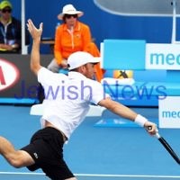 Australian Open Qualifiers 2013. January 12. Dudi Sela (ISR) (3) def Michael Berrer (GER) (17) 4-6 6-2 6-4. Photo: Peter Haskin