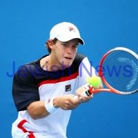 Australian Open Qualifiers 2013. January 12. Amir Weintraub (ISR) def Diego Sebastian Schwartzman (ARG) 6-4 6-3. Schwartzman. Photo: Peter Haskin