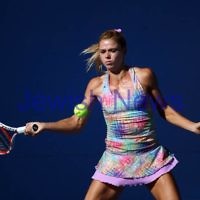 Australian Open 2013. Round 1. Camila Giorgi (ITA) lost to Stephanie Foretz Gacon (FRA) 2-6 3-6. Photo: Peter Haskin