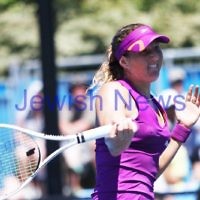 Australian Open Day 2. January 15. Round 1. Shahar Peer (ISR) def Alexandra Panova (RUS) 6-4 1-6 6-3. Photo: Peter Haskin