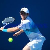 Australian Open 2013. Round 1. Jesse Levine (CAN def  Tommy Robredo (ESP) 7-6 6-7 6-4 6-4 . Photo: Peter Haskin