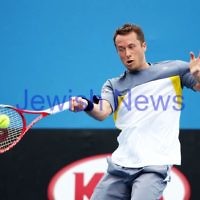 Australian Open 2013. Round 2. Amir Weintraub (ISR) lost to  Philipp Kohlschreiber (GER) [17] 2-6 6-7 4-6. Kohlschreiber. Photo: Peter Haskin