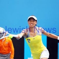 Australian Open Day 4. January 17. Round 2. Shahar Peer (ISR) lost to Kimiko Date-Krumm (JPN) 2-6 5-7.  Date-Krumm. Photo: Peter Haskin