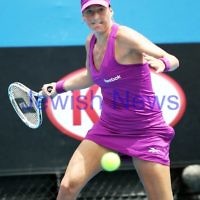 Australian Open Day 4. January 17. Round 2. Shahar Peer (ISR) lost to Kimiko Date-Krumm (JPN) 2-6 5-7.  Photo: Peter Haskin