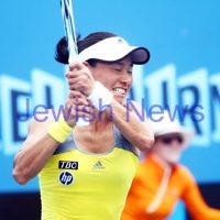 Australian Open Day 4. January 17. Round 2. Shahar Peer (ISR) lost to Kimiko Date-Krumm (JPN) 2-6 5-7.  Date-Krumm. Photo: Peter Haskin