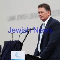 18-3-12. Opening of Lamm Jewish Library of Australia. Victorian Premier Ted Baillieu speaking at the official opening. Photo: Peter Haskin 18-3-12. Opening of Lamm Jewish Library of Australia. Victorian Premier Ted Baillieu speaking at the official opening. Photo: Peter Haskin