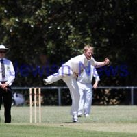 5-1-13. Cricket. Maccabi v Parkville at Parkville. Photo: Peter Haskin