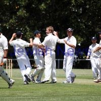 5-1-13. Cricket. Maccabi v Parkville at Parkville. Photo: Peter Haskin
