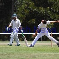 5-1-13. Cricket. Maccabi v Parkville at Parkville. Photo: Peter Haskin