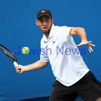 9-1-13. Australian Open Qualifiers. Dudi Sela def Sergio Gutierrez-Ferrol. 6-4, 4-1 (ret). Photo: Peter Haskin