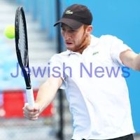 9-1-13. Australian Open Qualifiers. Dudi Sela def Sergio Gutierrez-Ferrol. 6-4, 4-1 (ret). Photo: Peter Haskin