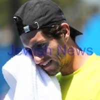 9-1-13. Australian Open Qualifiers. Amir Weintraub def Wayne Odesnik 7-6, 4-6, 6-3. Photo: Peter Haskin