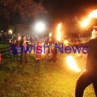 9-5-12. Lag B'omer 2012. Fire juggler at Katanga . Photo: Peter Haskin 9-5-12. Lag B'omer 2012. Fire juggler at Katanga . Photo: Peter Haskin