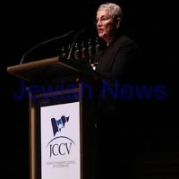 4-4-13. Yom Ha Shoah commemoration 2013. Remembering 70 years since the Warsaw Ghetto uprising. Robert Blackwood Hall, Monash University.   Nina Bassat. Photo: Peter Haskin