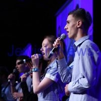6-3-13. UIA Gala Dinner. Peninsula, Docklands. Yavneh school choir.   Photo: Peter Haskin