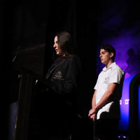 14-4-13. Yom Ha Zikaron at Robert Blackwood Hall, Monash University. Photo: Peter Haskin