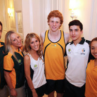 23-5-13.  19 Maccabiah Games in Israel in July 2013. Fund raising dinner.  athletse  wearing the new Australian uniform. Photo: Peter Haskin