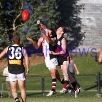 11-5-13. AJAX defeated Old Haileybury at Princes Park, Caulfield.  David Fayman. Photo: Peter Haskin