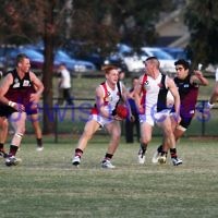 11-5-13. AJAX defeated Old Haileybury at Princes Park, Caulfield.  Photo: Peter Haskin