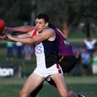 11-5-13. AJAX defeated Old Haileybury at Princes Park, Caulfield.  Photo: Peter Haskin