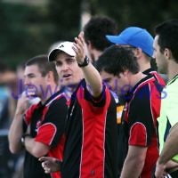 11-5-13. AJAX defeated Old Haileybury at Princes Park, Caulfield. Coach Leigh McQuillen Photo: Peter Haskin