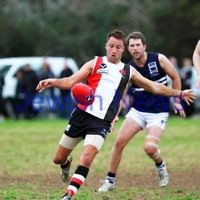 24-8-13. AJAX defeated Caulfield Grammarians by 73 points in the final match of the season.  David Fayman. Photo: Peter Haskin