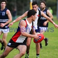 24-8-13. AJAX defeated Caulfield Grammarians by 73 points in the final match of the season.  Marcus Jankie. Photo: Peter Haskin