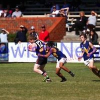 15-9-13. AJAX U 19 grand final versus Whitefriars at Trevor Barker Oval, Sandringham. AJAX were defreated by Whitefriars by 8 points in extra time. Scores were level at half time and full time.  Photo: Peter Haskin