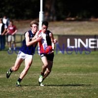 15-9-13. AJAX U 19 grand final versus Whitefriars at Trevor Barker Oval, Sandringham. AJAX were defreated by Whitefriars by 8 points in extra time. Scores were level at half time and full time.  Photo: Peter Haskin