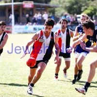 15-9-13. AJAX U 19 grand final versus Whitefriars at Trevor Barker Oval, Sandringham. AJAX were defreated by Whitefriars by 8 points in extra time. Scores were level at half time and full time. Nick Lewis. Photo: Peter Haskin