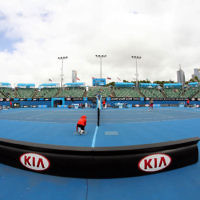 19-1-14. Australian Open 2014. Womens doubles. Round 3. Shahar Peer (ISR) / Silvia Soler-Espinosa (ESP) def. Lucie Hradecka (CZE) /  Michaella Krajicek (NED) 4-6 7-6 6-2. Photos: Peter Haskin
