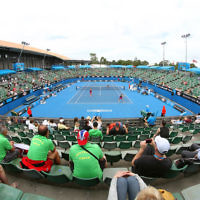 19-1-14. Australian Open 2014. Womens doubles. Round 3. Shahar Peer (ISR) / Silvia Soler-Espinosa (ESP) def. Lucie Hradecka (CZE) /  Michaella Krajicek (NED) 4-6 7-6 6-2. Photos: Peter Haskin
